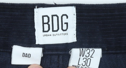 Womens UK Size 12 BDG Relaxed Fit Chino Blue Trousers