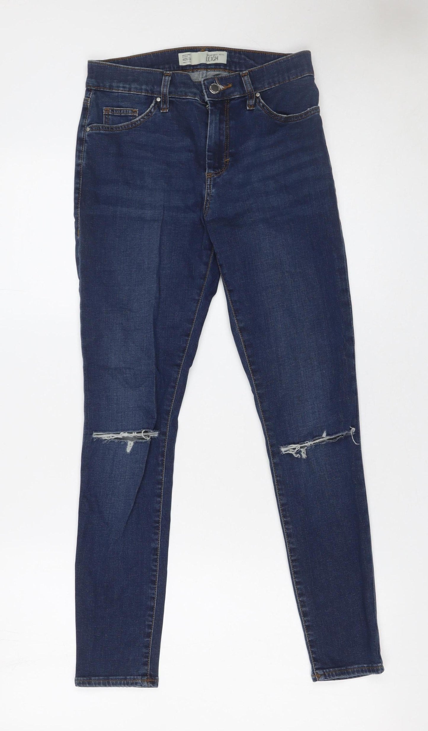 Womens UK Size 8 Topshop Slim Fit Skinny Blue Jeans