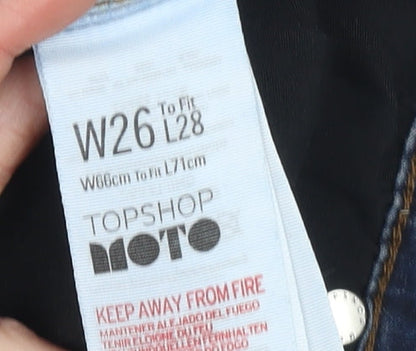 Womens UK Size 8 Topshop Slim Fit Skinny Blue Jeans