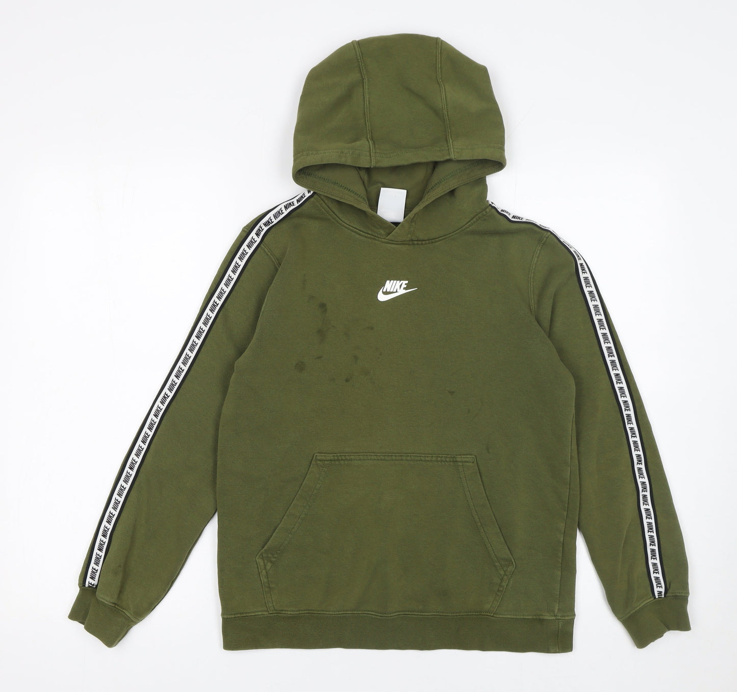 Boys UK Size 13-14 Years Nike Green Pullover Hoodie