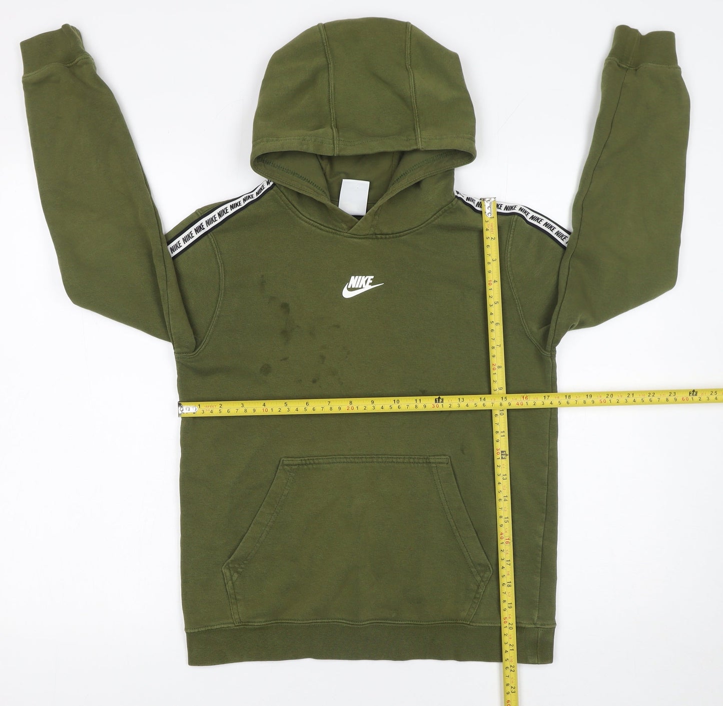 Boys UK Size 13-14 Years Nike Green Pullover Hoodie