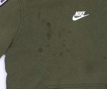 Boys UK Size 13-14 Years Nike Green Pullover Hoodie