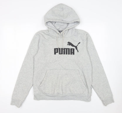 Womens UK Size 12 PUMA Grey Pullover Hoodie