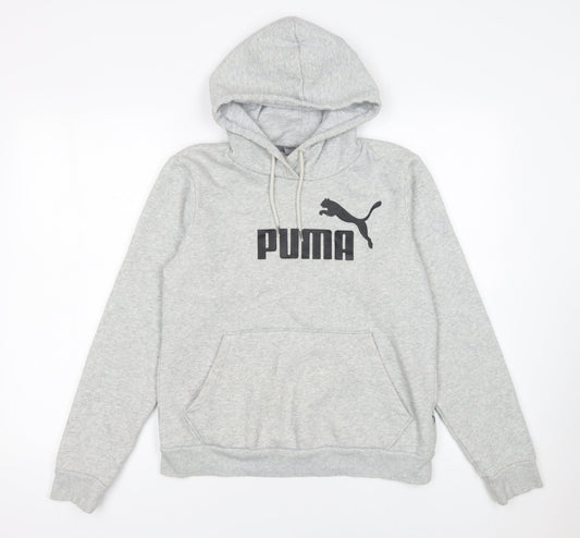 Womens UK Size 12 PUMA Grey Pullover Hoodie
