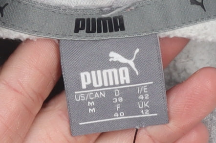 Womens UK Size 12 PUMA Grey Pullover Hoodie