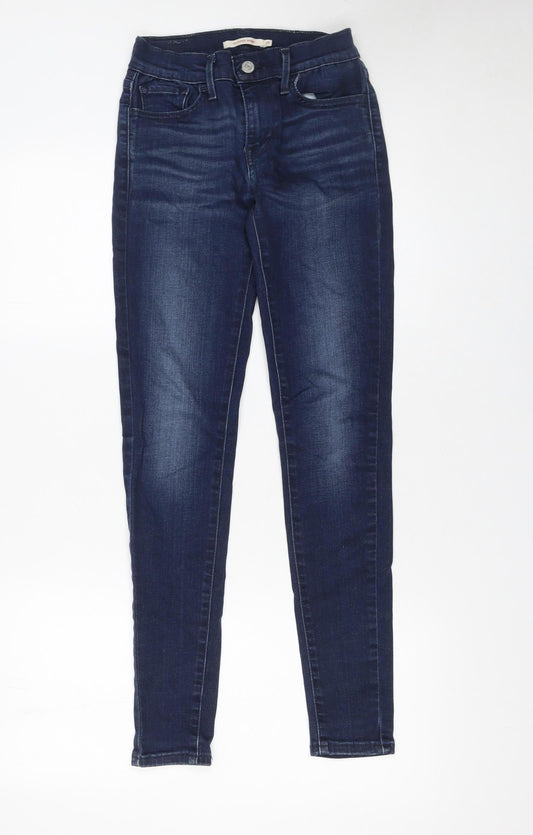 Womens UK Size 4 Levi's Slim Fit Skinny Blue Jeans