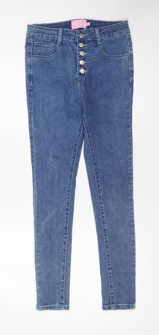 Womens UK Size 8 FAE London Slim Fit Skinny Blue Jeans