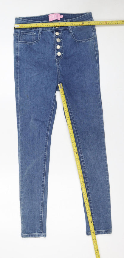 Womens UK Size 8 FAE London Slim Fit Skinny Blue Jeans