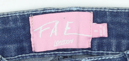 Womens UK Size 8 FAE London Slim Fit Skinny Blue Jeans