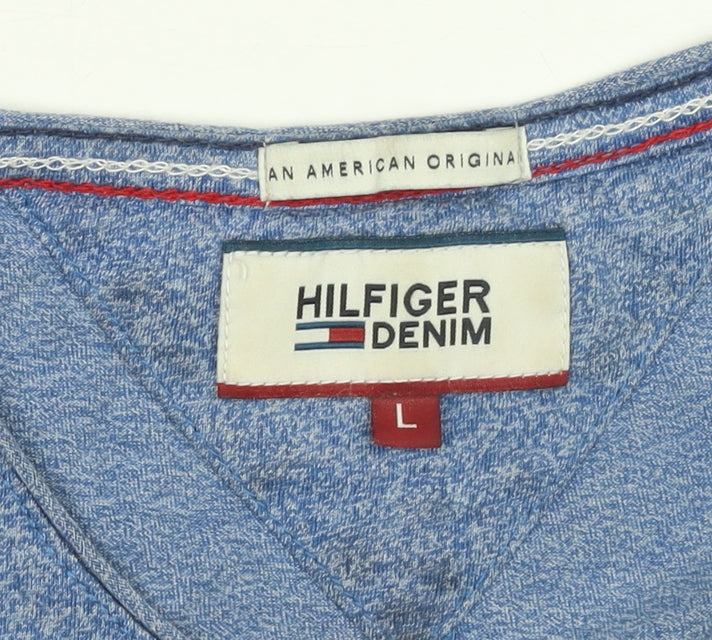 Mens UK Size L Tommy Hilfiger Blue  T-Shirt
