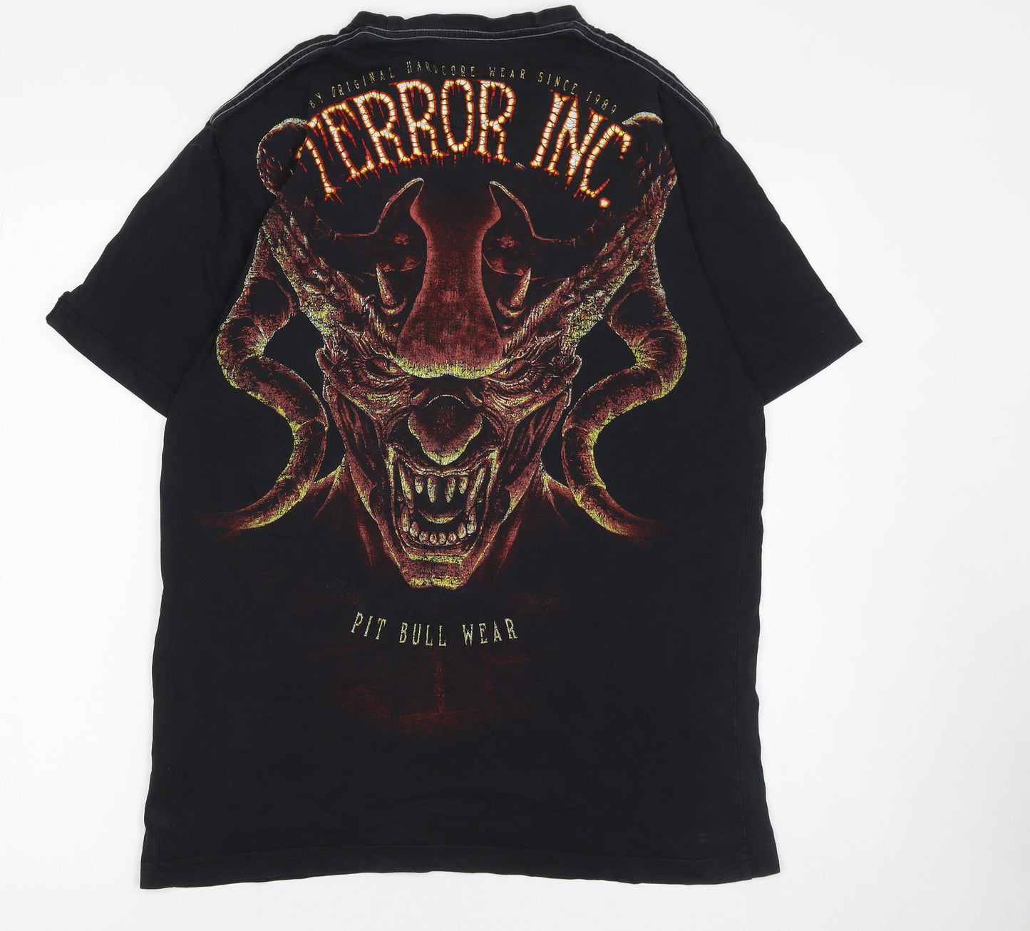 Mens UK Size L Pit Bull West Coast Black  T-Shirt