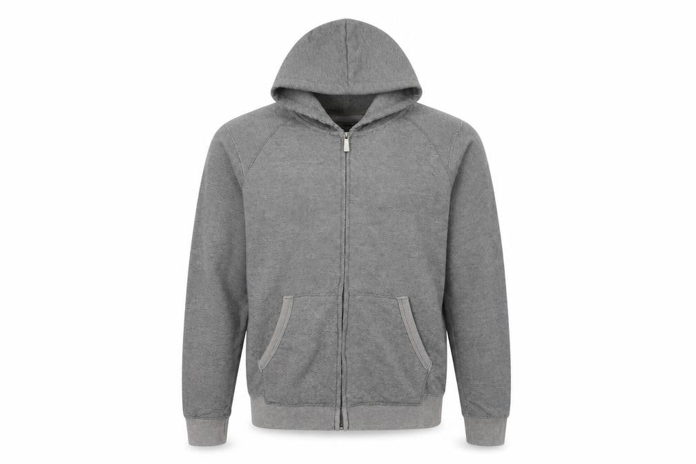 Mens UK Size S Cotton On Grey Full Zip Hoodie