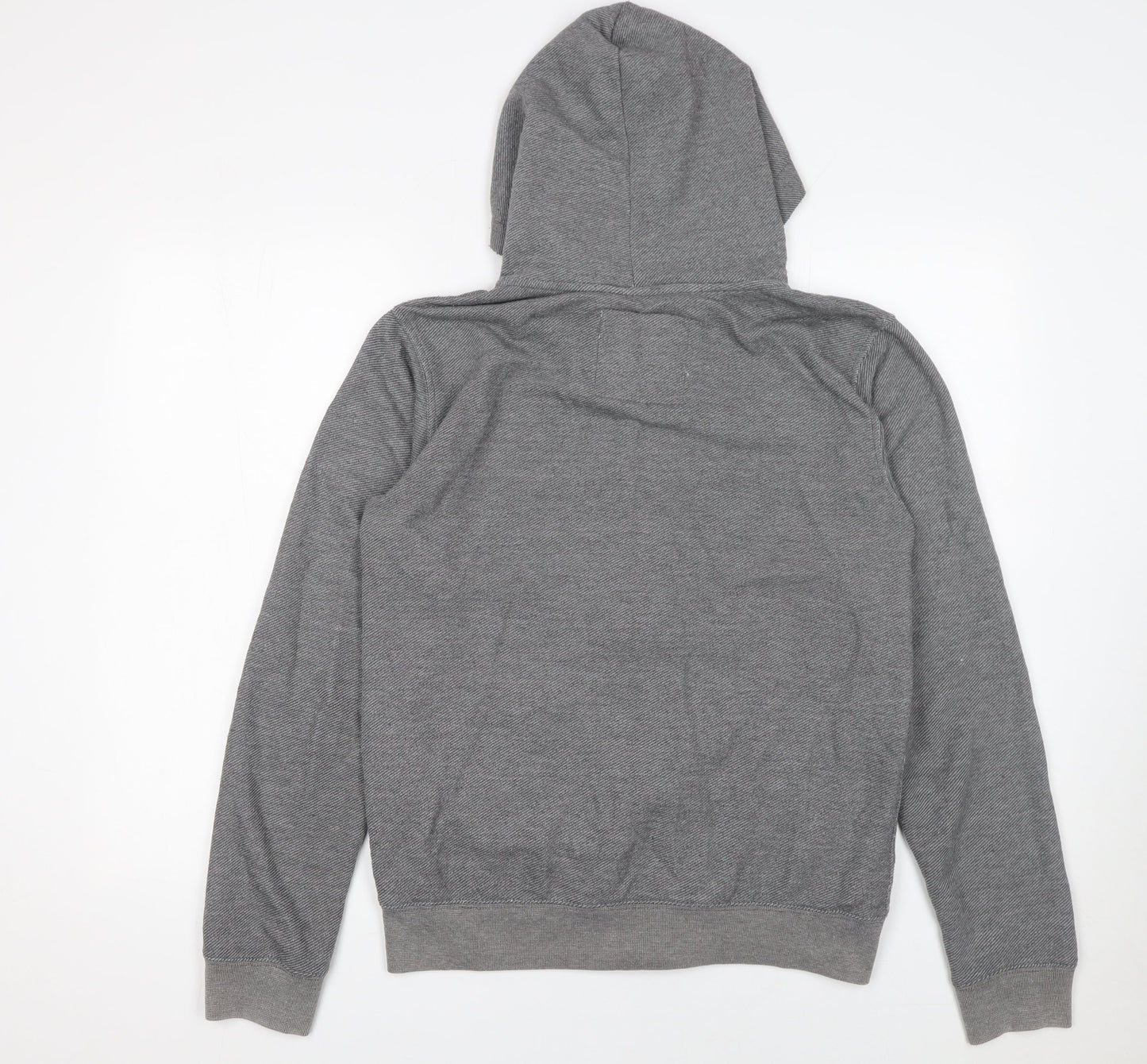 Mens UK Size S Cotton On Grey Full Zip Hoodie
