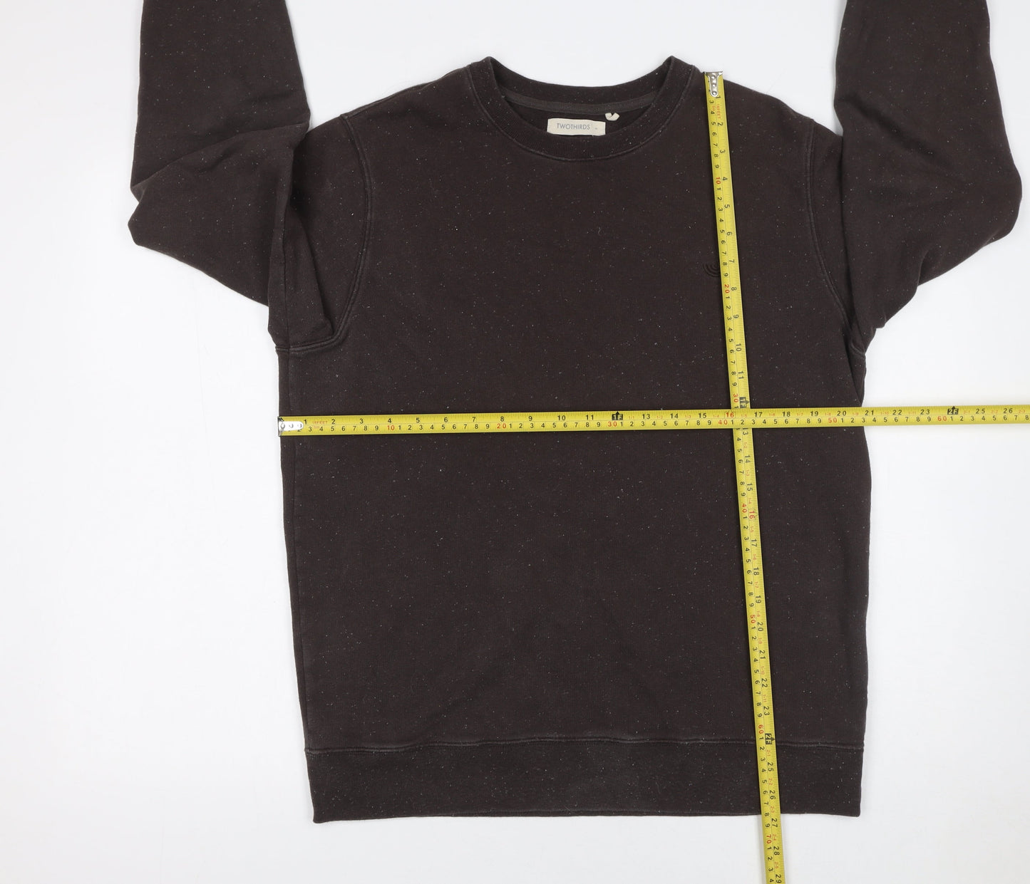 Mens UK Size M TWOTHIRDS Black Pullover Sweatshirt