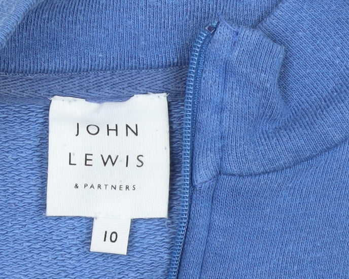 Womens UK Size 10 John Lewis & Partners Blue Pullover Sweatshirt