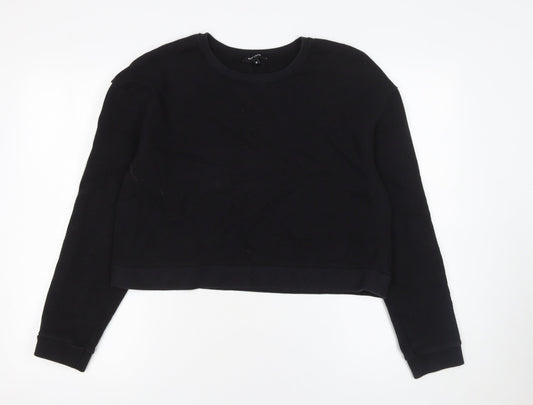 Womens UK Size 16 New Look Black Pullover Sweatshirt