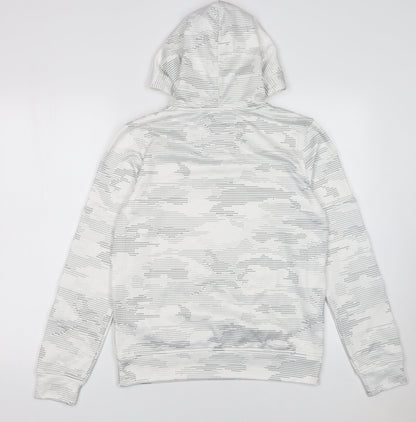Boys UK Size 13-14 Years Abercrombie White Pullover Hoodie