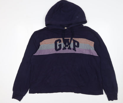 Womens UK Size L Gap Blue Pullover Hoodie