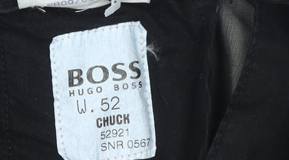 Mens UK Size 36 HUGO BOSS Regular Fit Chino Black Trousers