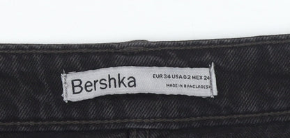 Womens UK Size 6 Bershka Straight & Pencil Denim Skirt