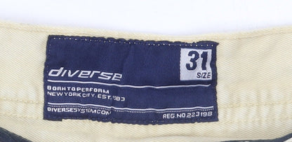 Mens UK Size 31 Diverse Regular Fit Chino Shorts