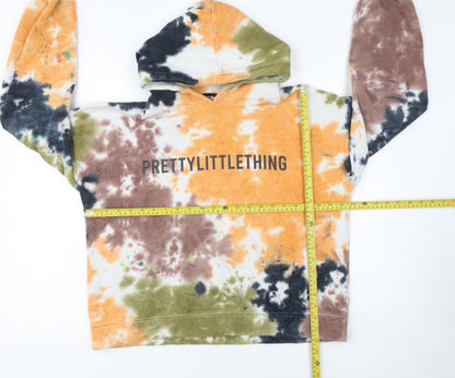 Womens UK Size 6 PRETTYLITTLETHING Multicoloured Pullover Hoodie
