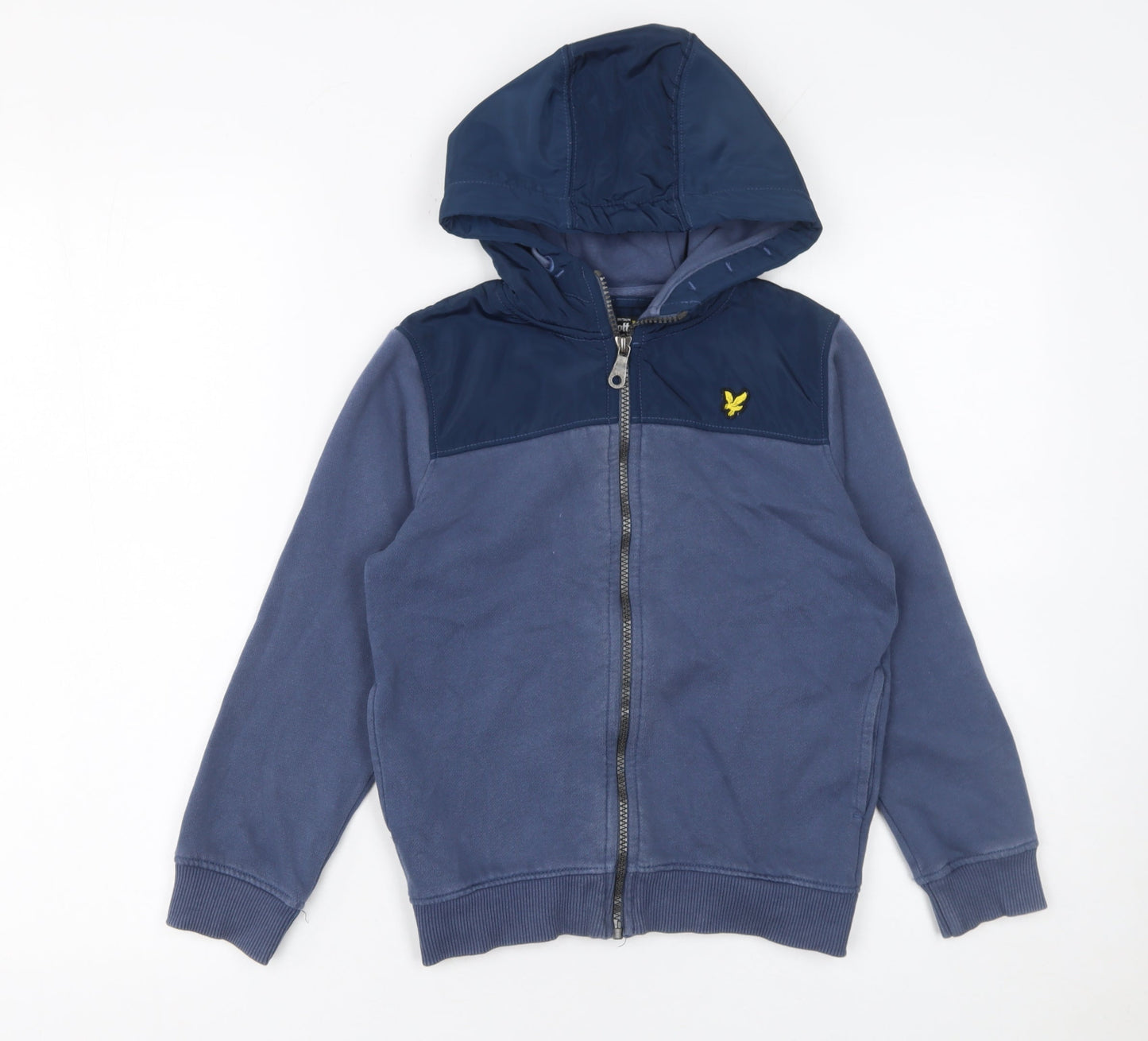 Boys UK Size 8-9 Years Lyle & Scott Blue Full Zip Hoodie