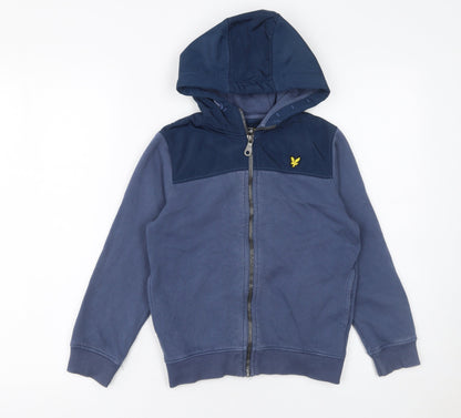 Boys UK Size 8-9 Years Lyle & Scott Blue Full Zip Hoodie