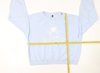 Womens UK Size 12 H&M Blue Pullover Sweatshirt