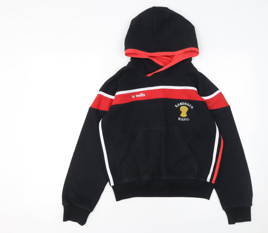 Boys UK Size 9-10 Years O'Neills Black Pullover Hoodie