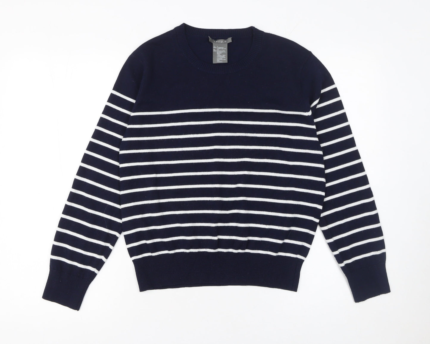 Womens UK Size XL Matty M Blue Pullover Jumper