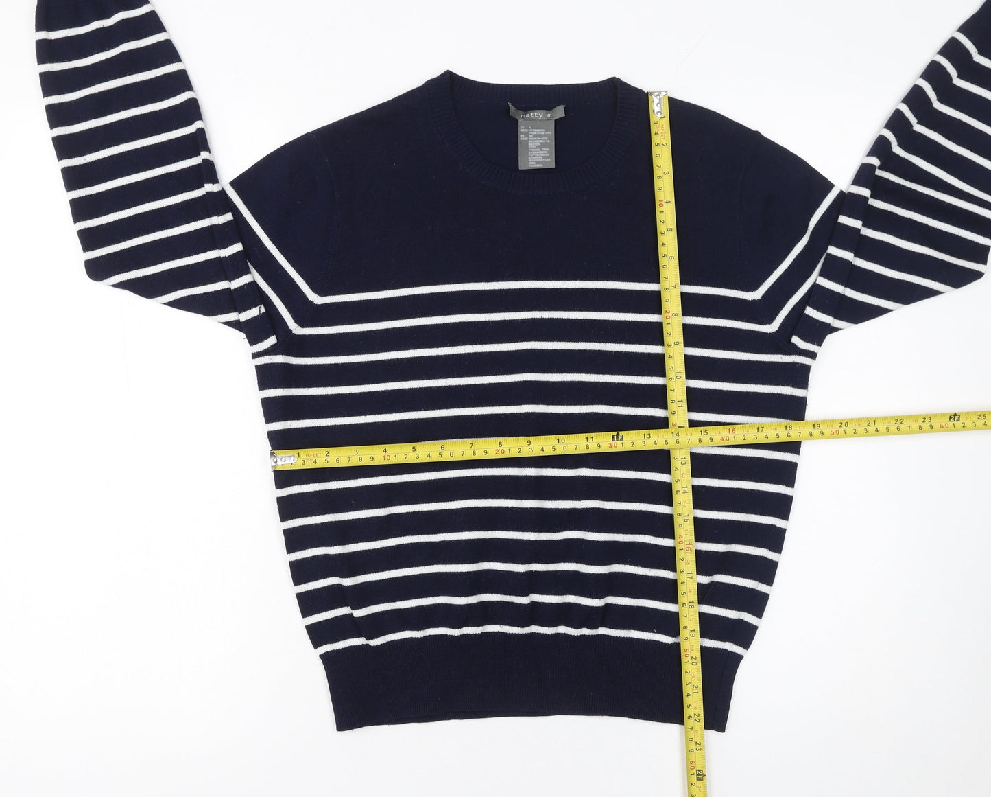 Womens UK Size XL Matty M Blue Pullover Jumper