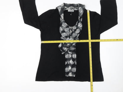 Womens UK Size 14 Marks and Spencer Black Cardigan Jumper