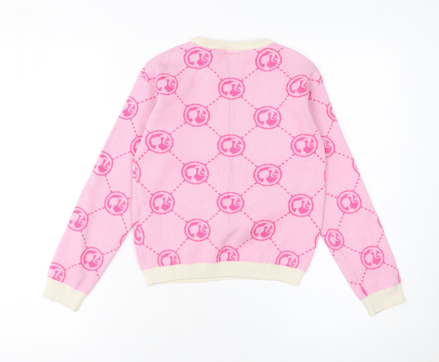 Girls UK Size 8-9 Years Very Pink Pullover Jumper