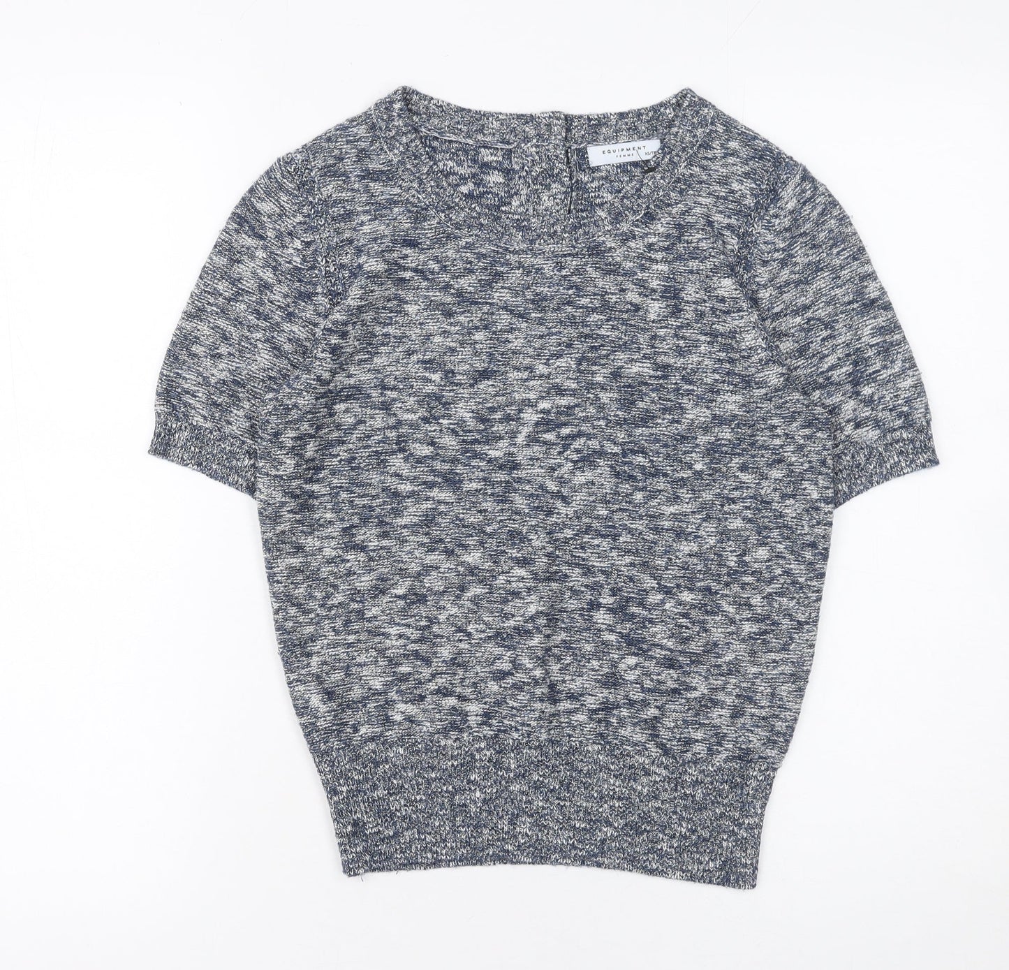 Womens UK Size XS Equipment Grey Pullover Jumper