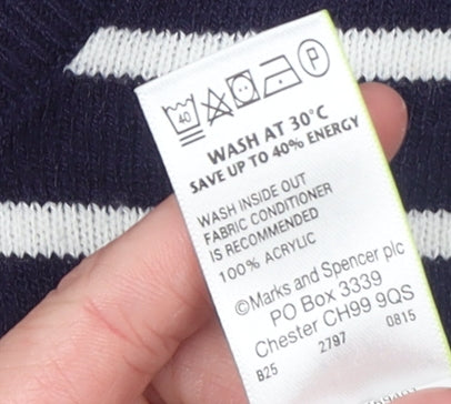 Womens UK Size 14 Marks and Spencer Blue Pullover Jumper