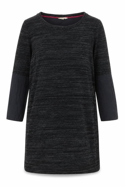 White Stuff Women's Grey Shift Dress Size 12 Viscose 3/4 Sleeve