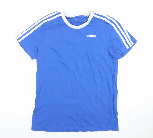 Mens UK Size XS adidas Blue Gym & Training Running & Jogging Casual T-Shirt