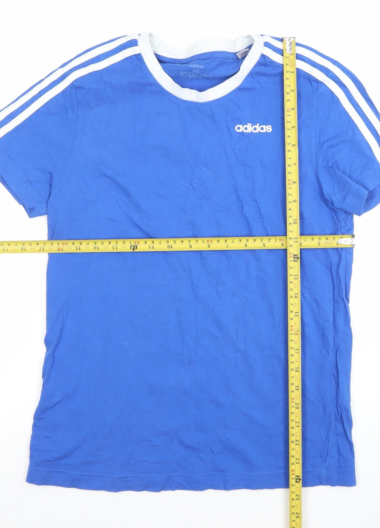 Mens UK Size XS adidas Blue Gym & Training Running & Jogging Casual T-Shirt