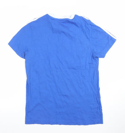 Mens UK Size XS adidas Blue Gym & Training Running & Jogging Casual T-Shirt