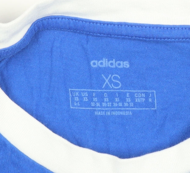 Mens UK Size XS adidas Blue Gym & Training Running & Jogging Casual T-Shirt