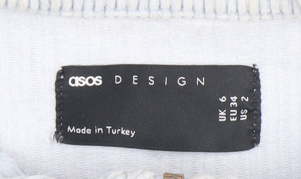 Womens UK Size 6 ASOS DESIGN Blue Basic Jacket