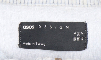 Womens UK Size 6 ASOS DESIGN Blue Basic Jacket