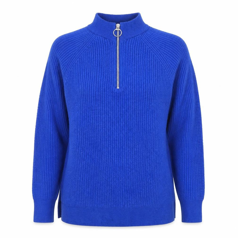 Womens UK Size M Marks and Spencer Blue Full Zip Jumper