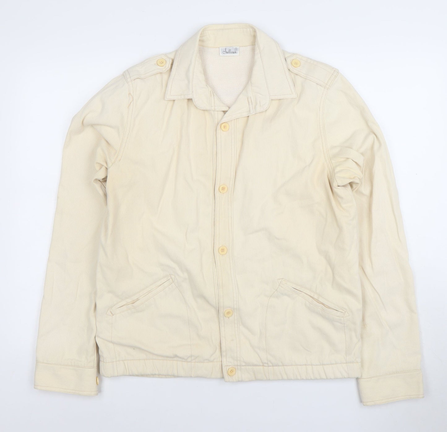 Mens UK Size M Sullivan Beige Basic Jacket