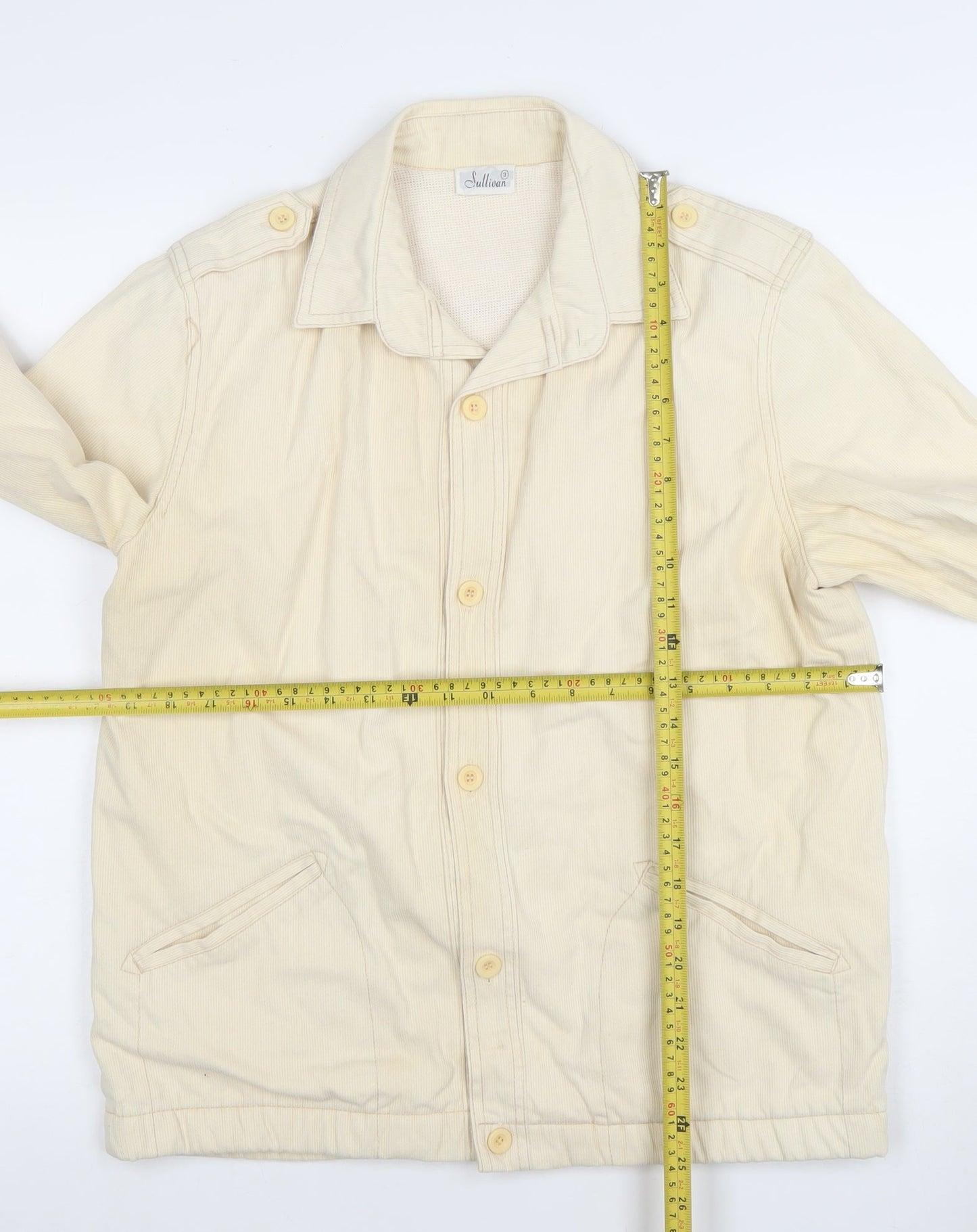 Mens UK Size M Sullivan Beige Basic Jacket