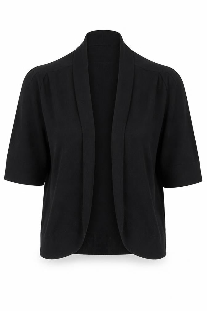 Womens UK Size L Carmen Marc Valvo Black Cardigan Jumper