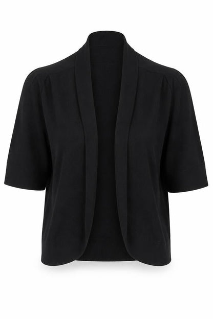 Womens UK Size L Carmen Marc Valvo Black Cardigan Jumper