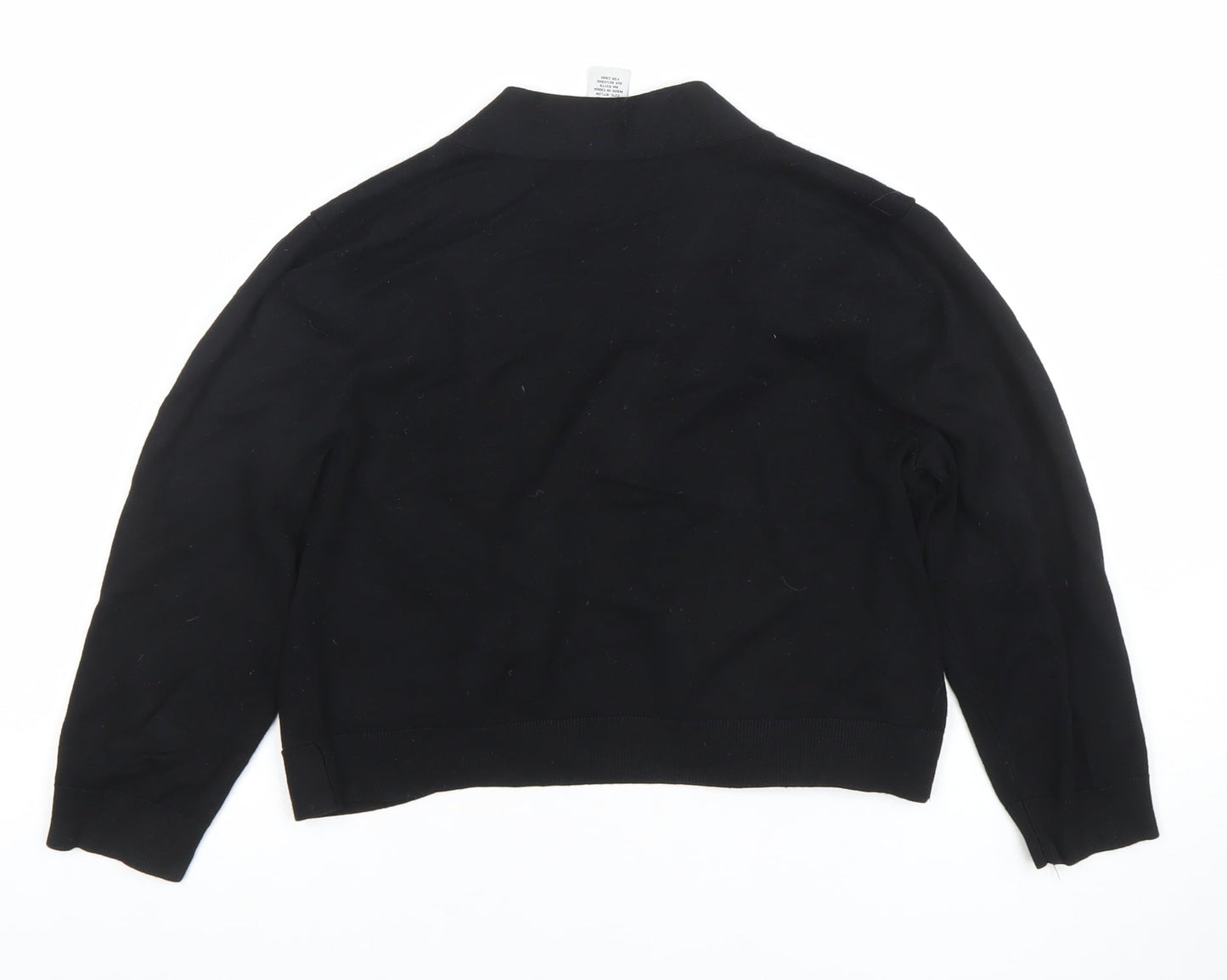 Womens UK Size L Carmen Marc Valvo Black Cardigan Jumper