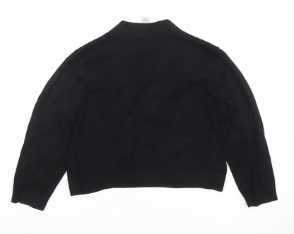 Womens UK Size L Carmen Marc Valvo Black Cardigan Jumper